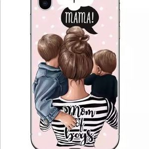 MOM OF BOYS Phone Case for iPhone 8plus